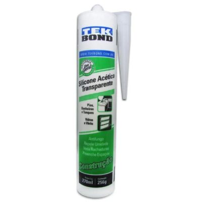 SILICONE USO GERAL TRANSPARENTE 260g TEKBOND