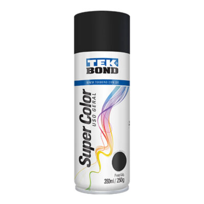 TINTA SPRAY TB 350ml/250g PRETO FOSCO TEKBOND