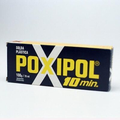 POXIPOL METÁLICO CINZA 10min 70ml/108g